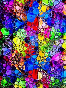 Abstract psychedelic pattern, images of rainbow color. Abstract background with Stock Photos