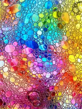 Abstract psychedelic pattern, images of rainbow color. Abstract background with Stock Photos