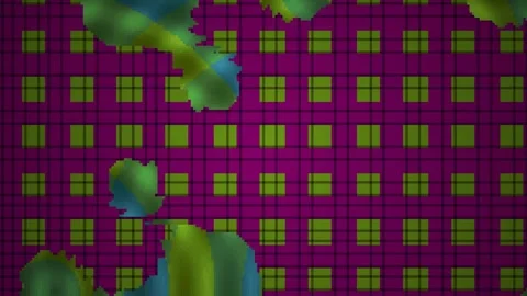 Abstract Psychedelic Pattern with Swirling Colors and Geometric Shapes. Stock Footage 334505229