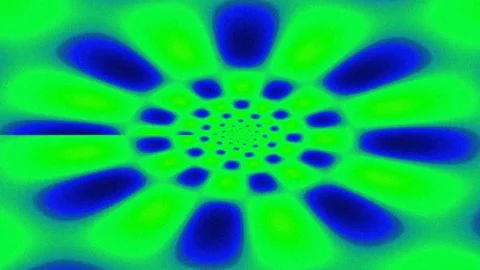 Abstract Psychedelic Radial Pattern Background with Vibrant Geometric Color.. Stock Footage 339787801
