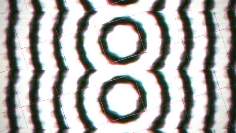 Abstract Psychedelic Ripples with Glitch Effects and Color Aberration. Stock Footage 333918855