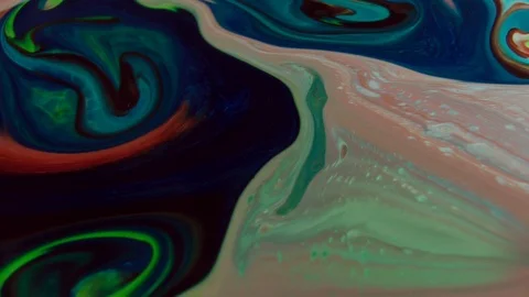 Abstract Psychedelic Sacral Paint Swirling and Explosion Texture 38 Stock Footage 96383621