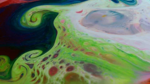 Abstract Psychedelic Sacral Paint Swirling and Explosion Texture 34 Stock Footage 96388020