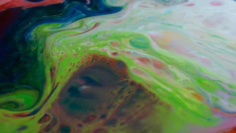Abstract Psychedelic Sacral Paint Swirling and Explosion Texture 33 Stock Footage 96389927
