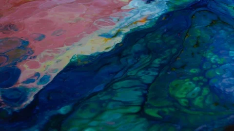Abstract Psychedelic Sacral Paint Swirling and Explosion Texture 32 Stock Footage 96390234