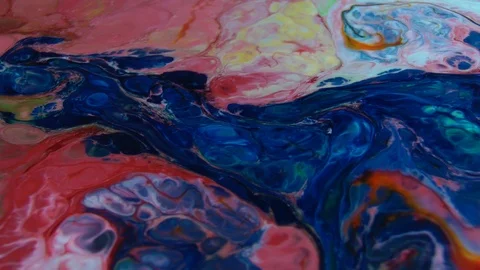 Abstract Psychedelic Sacral Paint Swirling and Explosion Texture 31 Stock Footage 96392954