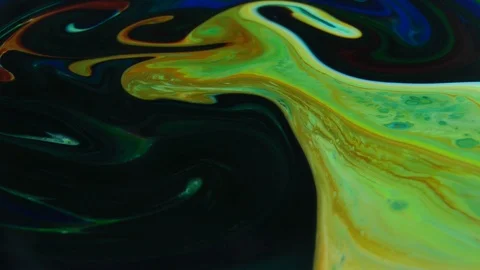 Abstract Psychedelic Sacral Paint Swirling and Explosion Texture 21 Stock Footage 96403194