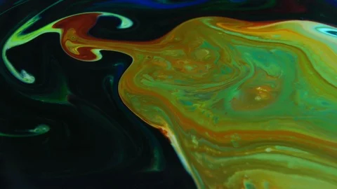 Abstract Psychedelic Sacral Paint Swirling and Explosion Texture 20 Video stock 96403633