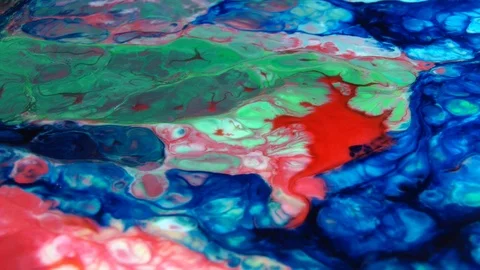 Abstract Psychedelic Sacral Paint Swirling and Explosion Texture 18 Stock Footage 96404667