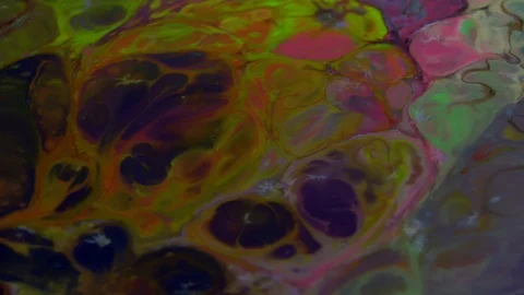 Abstract Psychedelic Sacral Paint Swirling and Explosion Texture 14 Stock Footage 96405323