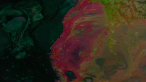 Abstract Psychedelic Sacral Paint Swirling and Explosion Texture 12 Stock Footage 96406386