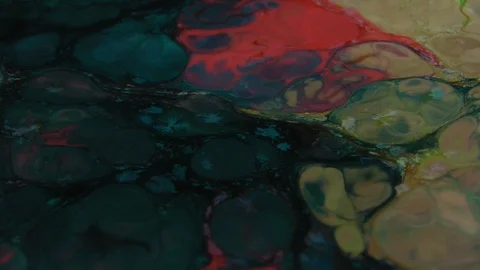 Abstract Psychedelic Sacral Paint Swirling and Explosion Texture 11 Stock Footage 96407098
