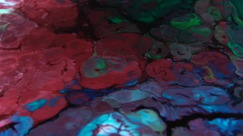 Abstract Psychedelic Sacral Paint Swirling and Explosion Texture 5 Video stock 96408432