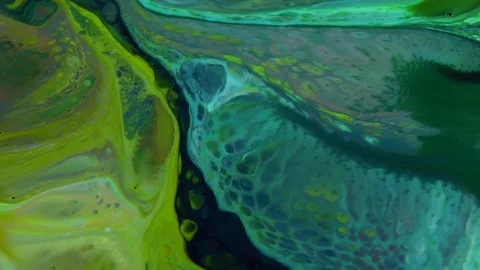 Abstract Psychedelic Sacral Paint Swirling and Explosion Texture 3 Stock Footage 96410441