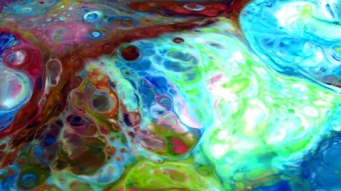 Abstract Psychedelic Sacral Paint Swirling and Explosion Texture 1 Stock Footage 96411321