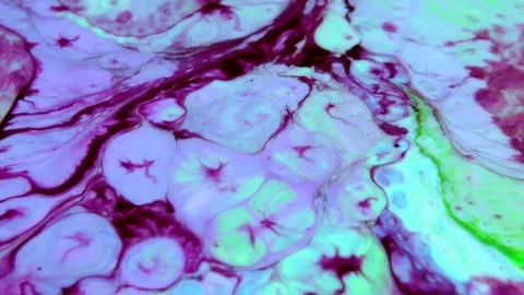 Abstract Psychedelic Sacral Paint Swirling and Explosion Bacground 25 Stock Footage 97219045