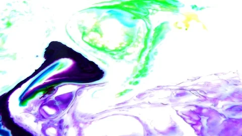 Abstract Psychedelic Sacral Paint Swirling and Explosion Bacground 18 Stock Footage 97227374