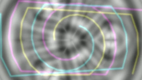Abstract Psychedelic Spiral Motion Background for Visual Effects Stock Footage 336507231