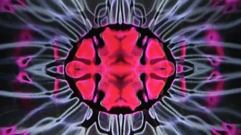Abstract psychedelic stormball  put through mixer. Stock Footage 166933043
