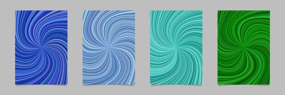 Abstract psychedelic striped vortex pattern poster background Stock Illustration