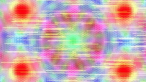 Abstract Psychedelic Swirl Background with Glitch Effect and Neon Colors Stock Footage 332499357