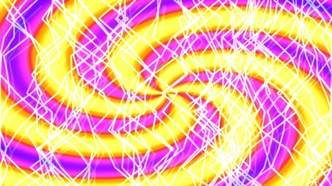 Abstract psychedelic swirl pattern: dynamic neon energy lines background an.. Stock Footage 339776026