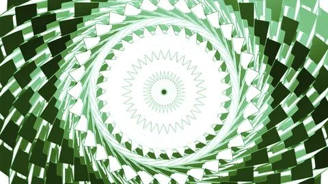 Abstract psychedelic tunnel of bright rotating tiles. Motion. Pulsating rings 스톡 일러스트
