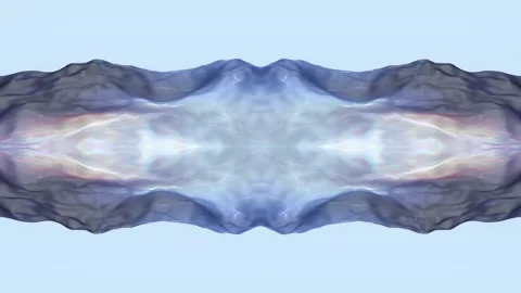 Abstract psychedelic, unusual animation of waves against the sky. Stock Footage 272789668