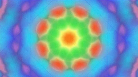 Abstract psychedelic vibrant background pattern loop for creative design Stock Footage 336536393