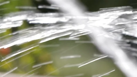 Abstract Pull Focus Water Droplets From Fountain Sprays 動画素材 41864160