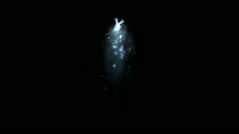 Abstract pulsating glow element from particles and dots. explosion, animation of Stock-Footage 216109090