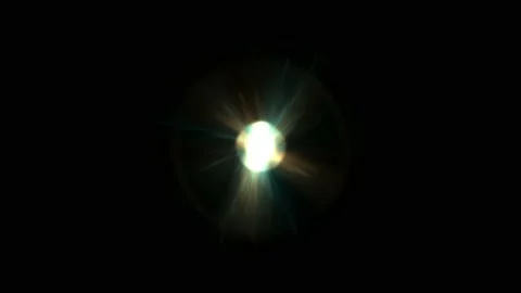 Abstract pulsating glow element from particles and dots. explosion, animation of Stock-Footage 216109476
