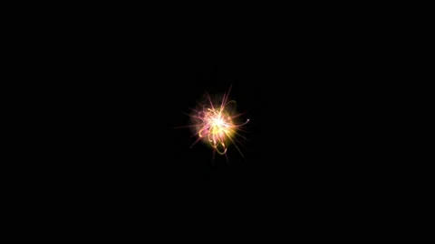 Abstract pulsating glow element from particles and dots. explosion, animation of Stock Footage 219361768