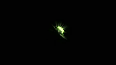 Abstract pulsating glow element from particles and dots. explosion, animation of Stock Footage 219829740