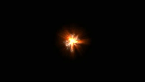 Abstract pulsating glow element from particles and dots. explosion, animation of Stock Footage 222185941