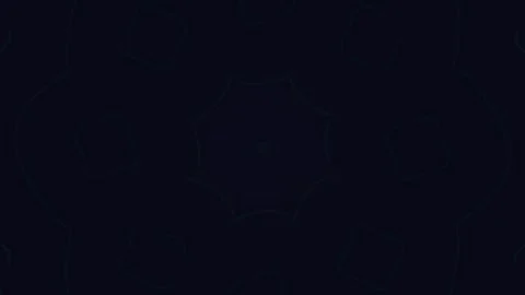 Abstract Pulsating Mandalic Animation in Dark Green Stock Footage 329458656