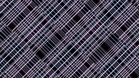 Abstract pulsation of multicolored lines Video stock 179858076