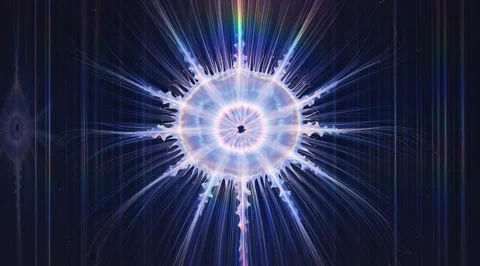 Abstract pulsing digital jellyfishlike shape Stock Footage 331461167