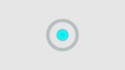 Abstract pulsing dot is surrounded by a glowing circle Stock Footage 317252704