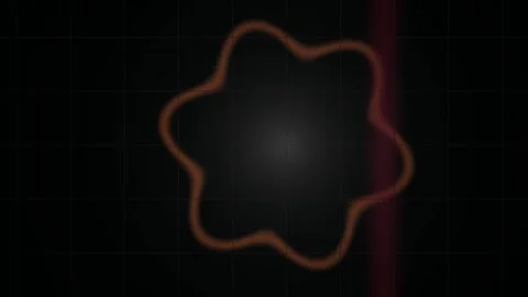 Abstract Pulsing Geometric Star Shape Animation with Glowing Light Effects. Stock Footage 340524562