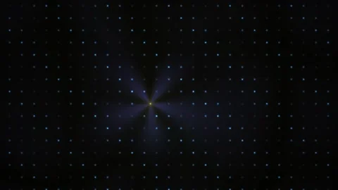 Abstract Pulsing Light Burst over Blue Dot Grid Animation Stock Footage 344718547