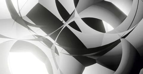 Abstract punchy pattern in design background 3d animation Stock Footage 220671375