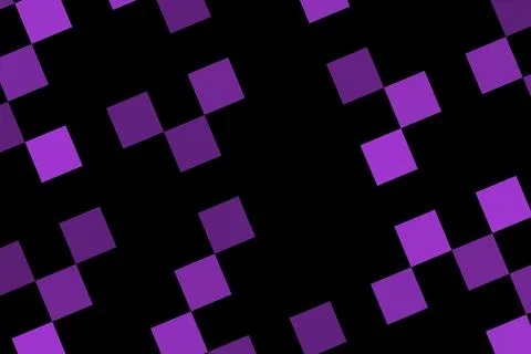Abstract purple and black geometric pattern with squares Stock Illustration