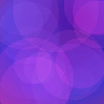 Abstract purple and blue background with overlapping circular shapes and so.. Stock Illustration