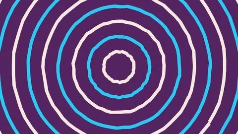 Abstract purple and blue concentric circles pattern イラスト素材