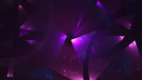 Abstract Purple and Blue Geometric Light Reflections Motion Background Stock Footage 346129228