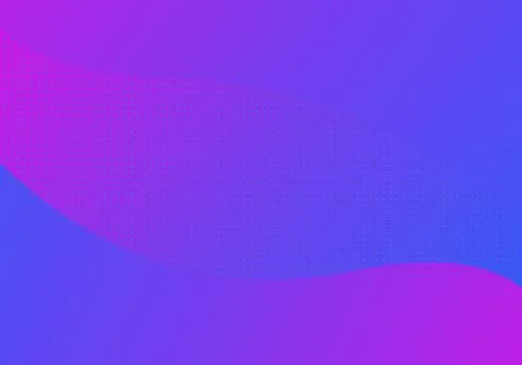 Abstract purple and blue gradient background with halftone dotted wave shap.. Illustrazione stock