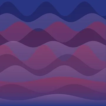 Abstract Purple and Blue Gradient Wavy Pattern Background with Fluid Overla.. Illustrazione stock
