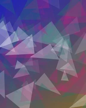 Abstract Purple and Blue Overlapping Polygonal Triangle Background for Crea.. Illustrazione stock