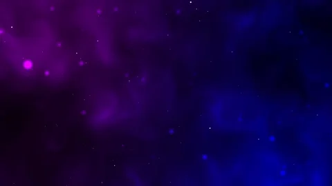 Abstract purple and blue space background with soft glowing clouds, tiny st.. Stock Footage 337371192